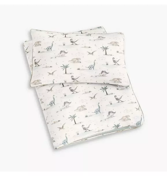 Dino Dreams Toddler Duvet Set - Sage