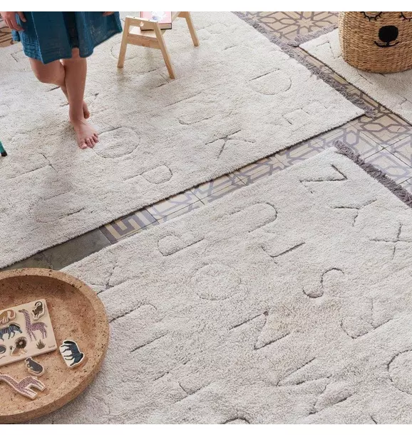 RugCycled Washable Rug ABC