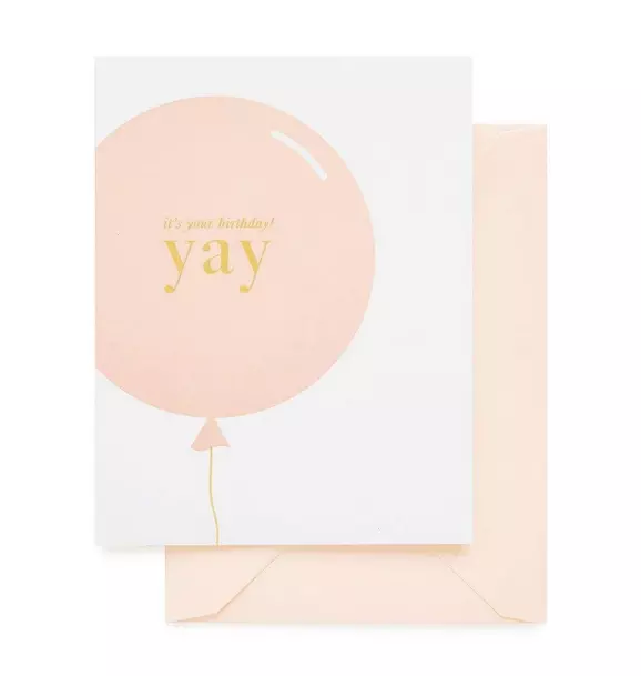 Yay Balloon Greeting Card