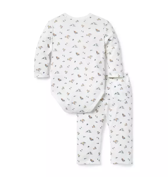 Baby Woodland Friends Wrap Matching Set