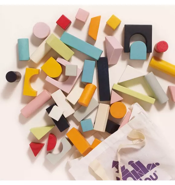 Colourful Building Blocks - 60 Piece