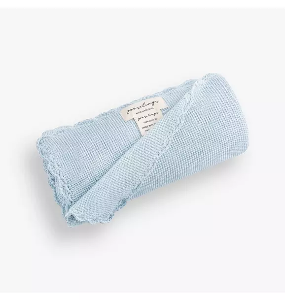 Knit Blanket - Blue