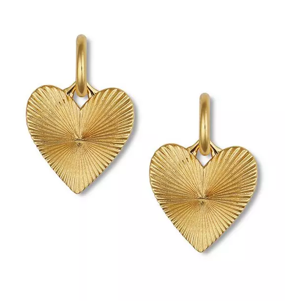 Ribbed Heart of Gold Huggies