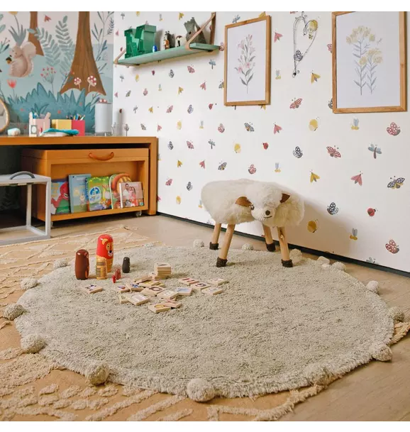 Washable Rug Bubbly Olive