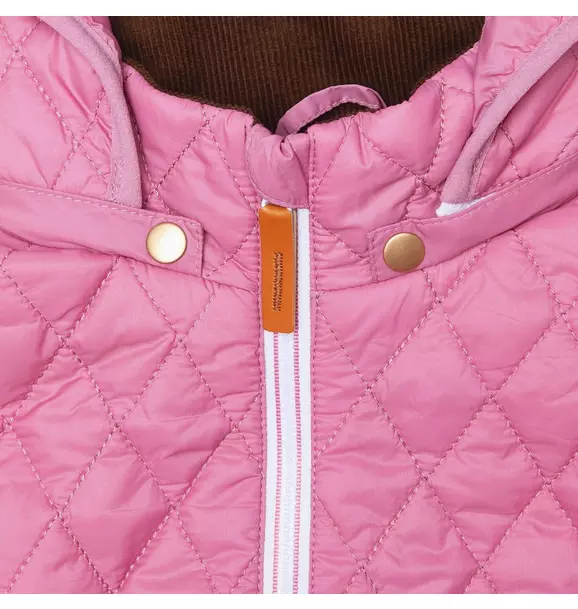 Women's - Rose Pink Quilted Puffer Coat