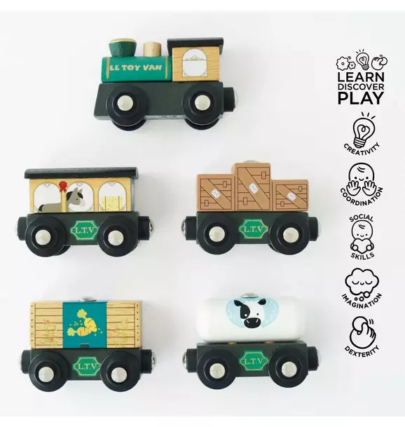 Great Green Train & Goods Wagons