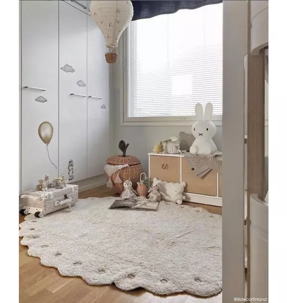 Washable Rug Pinecone Ivory