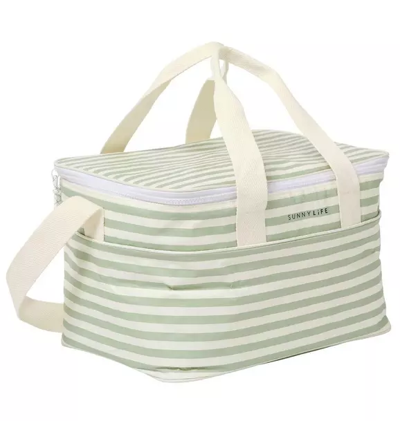 Light Cooler Bag - La Palma Sage Stripe
