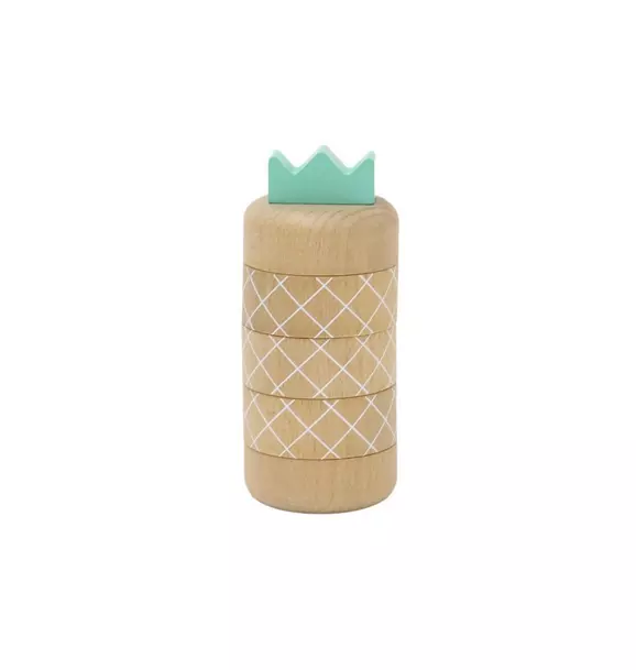 Pineapple Topple Game & Stacker - Natural