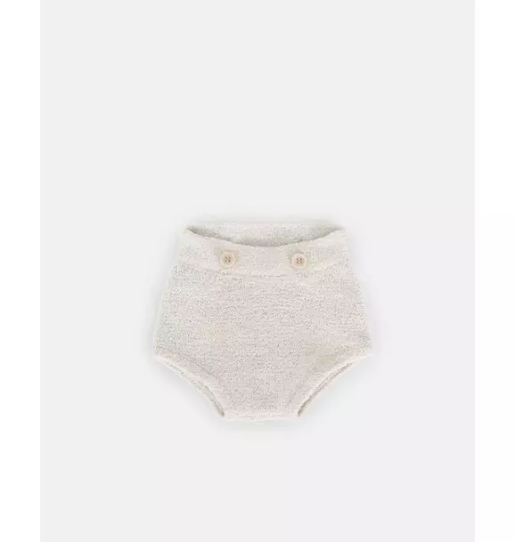 Suspender Bloomers Fuzzy - Ecru