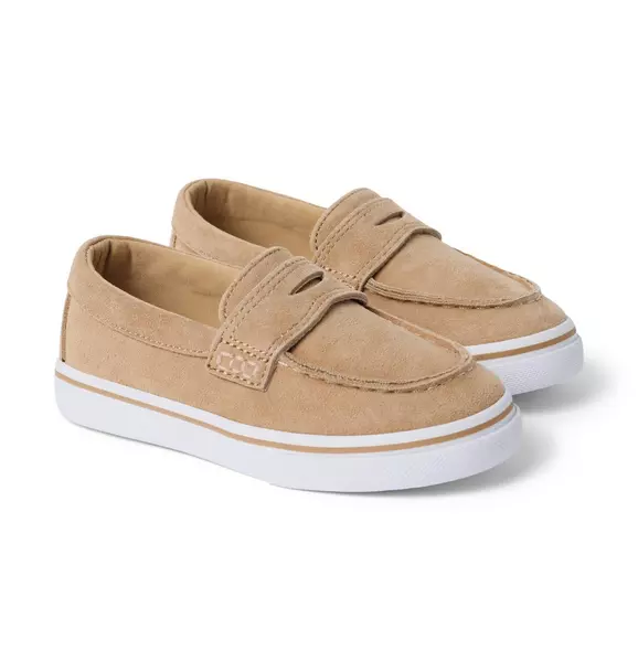 Suede Penny Loafer Sneaker