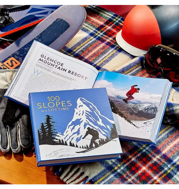 100 Slopes of a Lifetime: The World's Ultimate Ski and Snowboard Destinations Leather Bound Edition