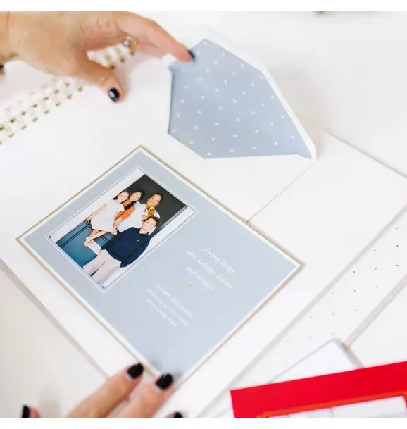 Holiday Card Book, Flax