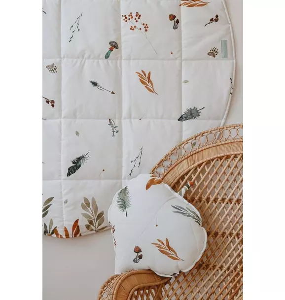 “Forest Friends” Round Cotton Mat