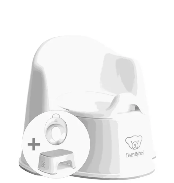 Potty Training Bundle, White/Grey