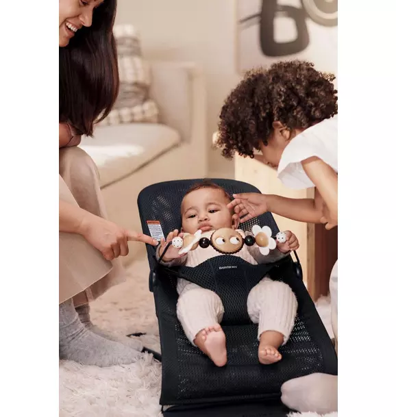 Bouncer Toy: Googly Eyes Black + White