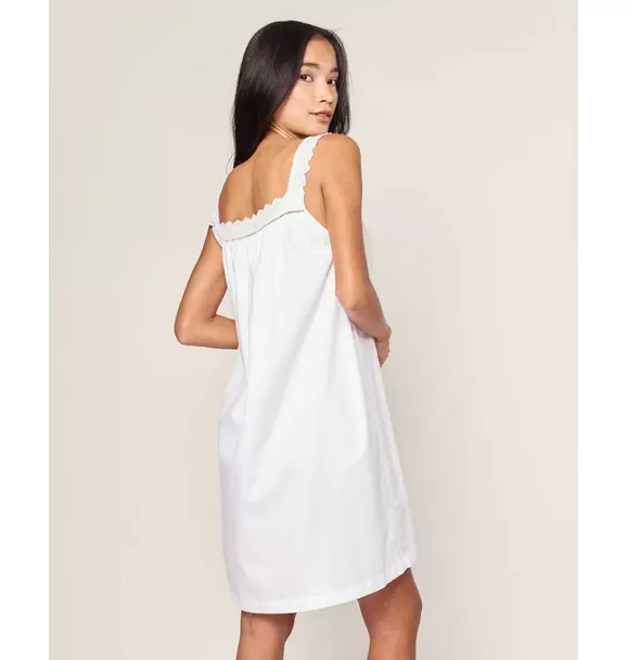 Women's Twill Esme Nightgown in White