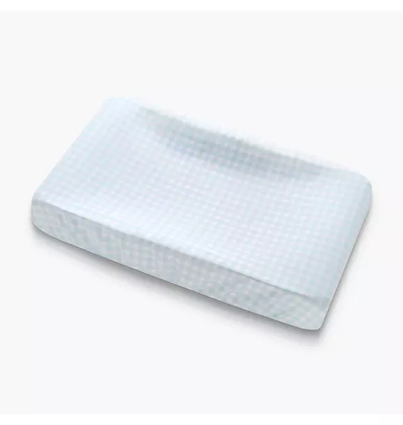 Picnic Gingham Changing Pad Cover- Blue