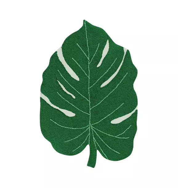 Washable Rug Monstera Leaf