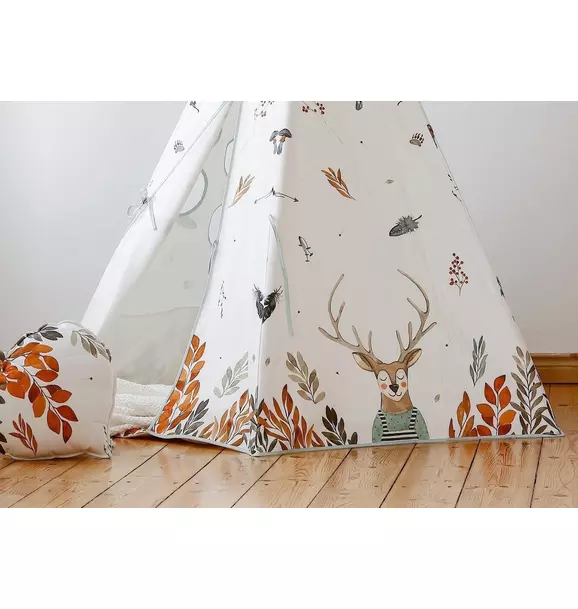 “Forest Friends” Teepee and Round Mat Set