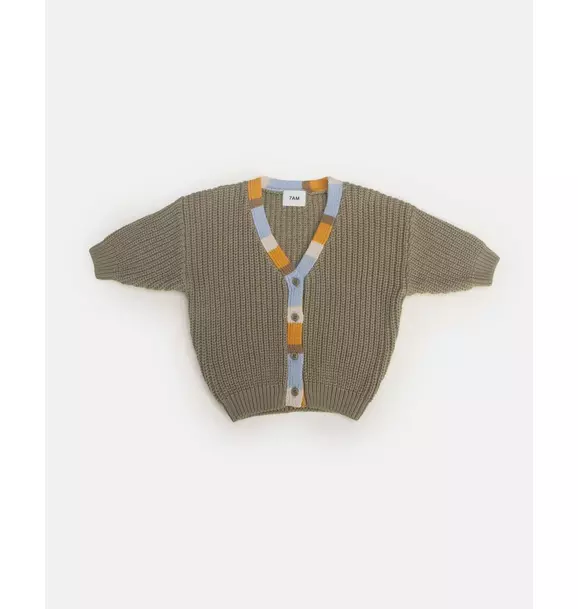 Cardigan Chunky - Olive