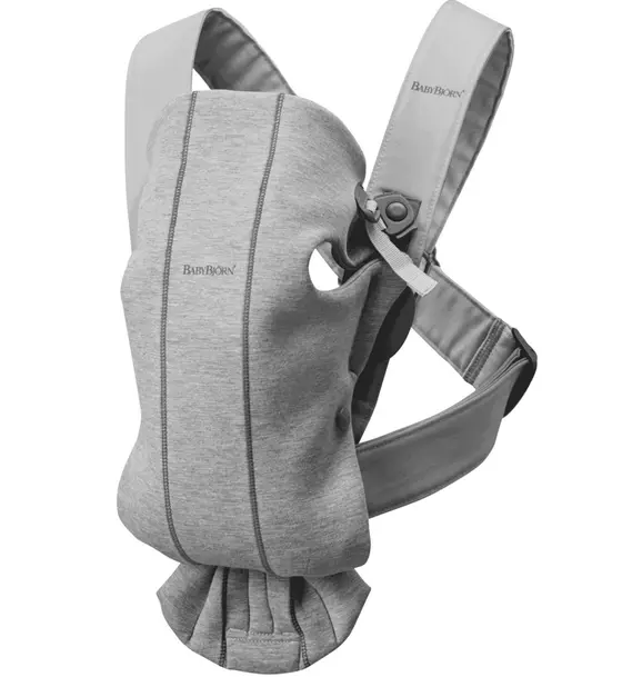 Baby Carrier Mini, 3D Jersey, Light Gray