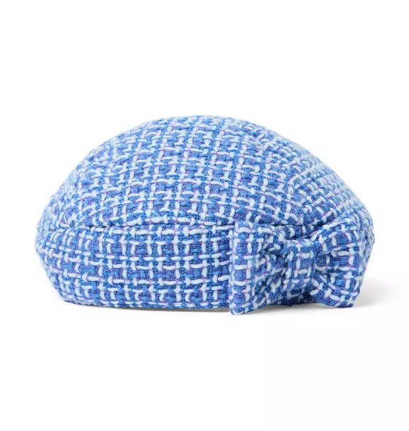 Tweed Bow Beret