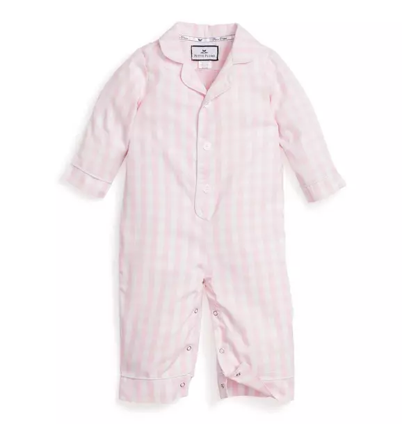 Pink Gingham Romper