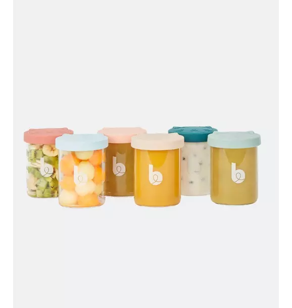 Baby Glass Food Jars Set of 6 (8.5oz Each)