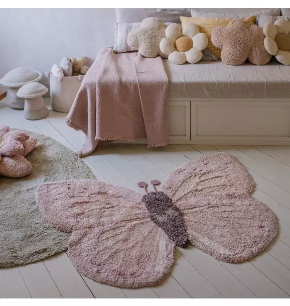 Washable Animal Rug Baby Butterfly