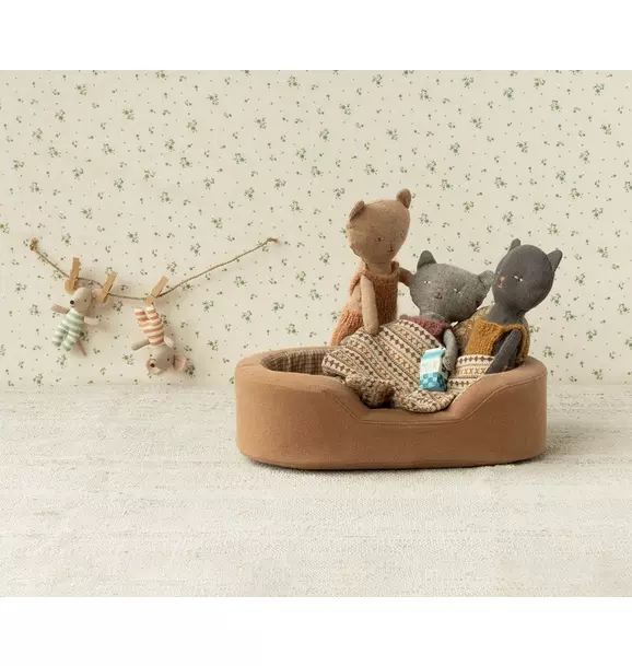 Kitten in Overalls - Grey