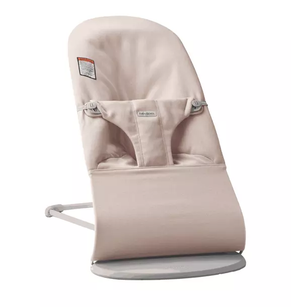 Baby Bouncer Bliss: Woven | Light Pink Melange