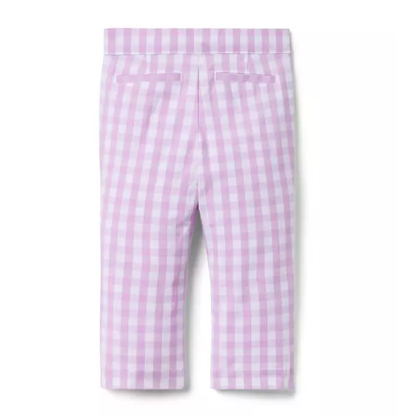 Gingham Canvas Pant
