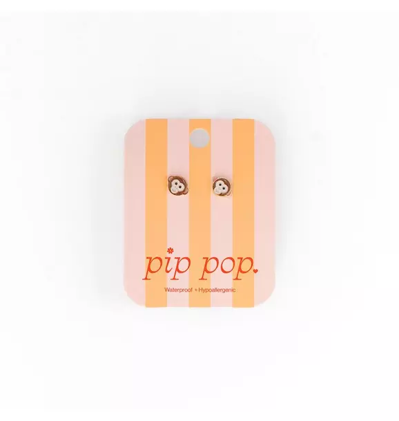 Monkey Stud Earrings
