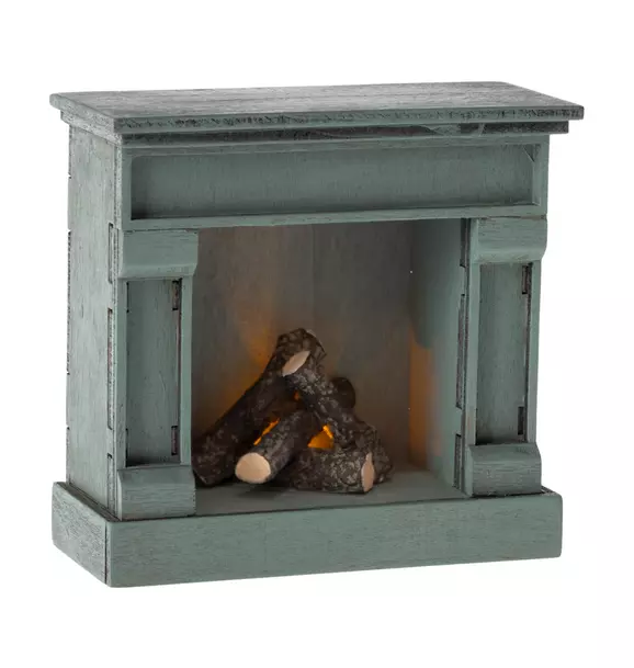 Fireplace, Mouse - Blue