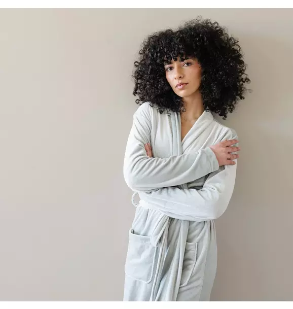 Minky Stretch Luxe Robe in Mirage
