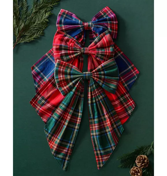 Wreath Bow in Kensington Tartan