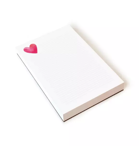 Heart Lined Notepad