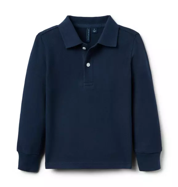 The Long Sleeve Pique Polo