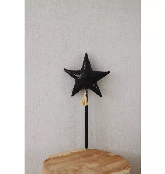 “Black Sequins” Magic Wand