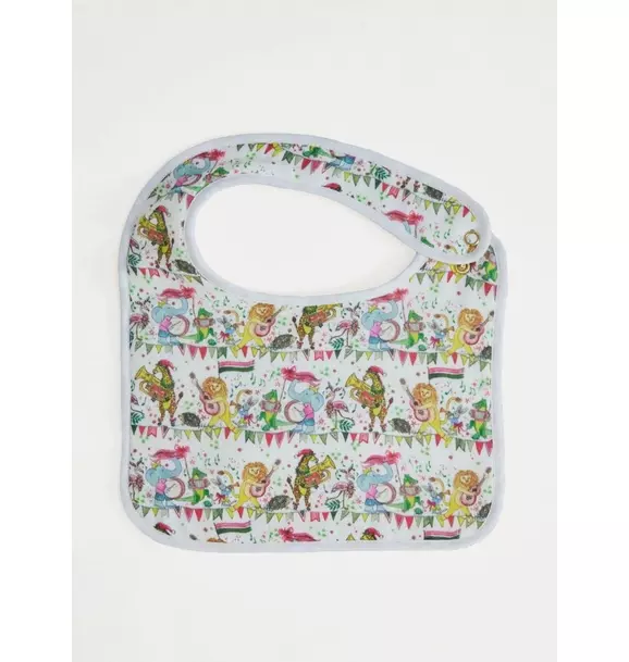 Musical Jubilee Bib in White