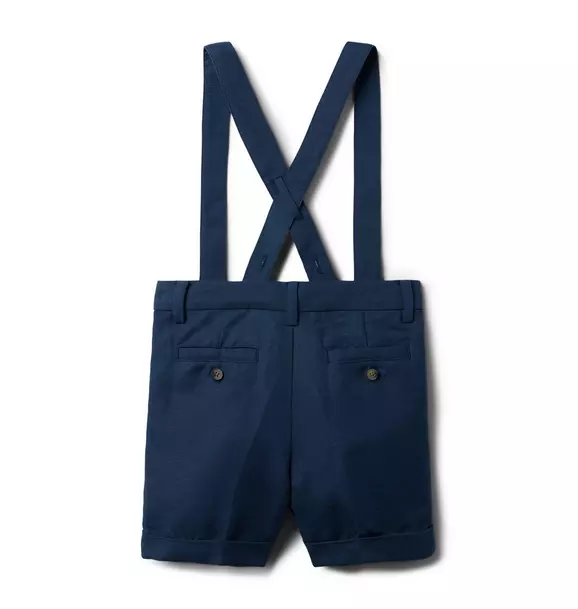 Linen-Cotton Suspender Short