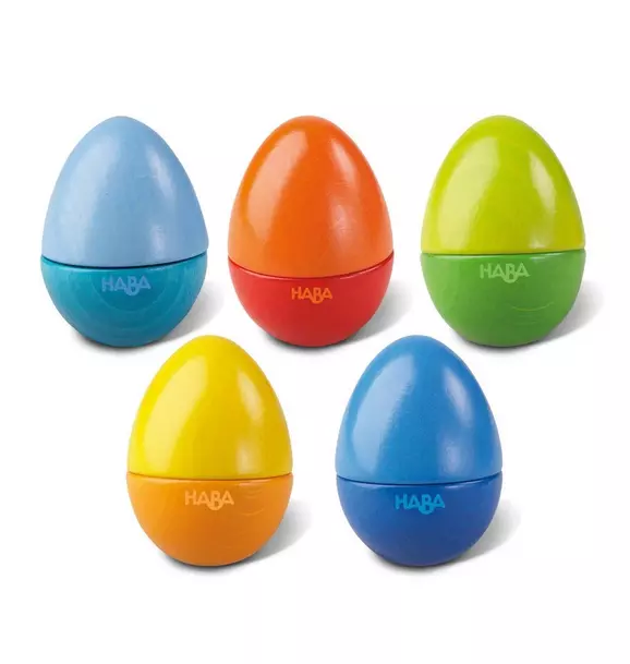 Set of 5 Wooden Musical Eggs