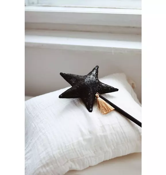 “Black Sequins” Magic Wand