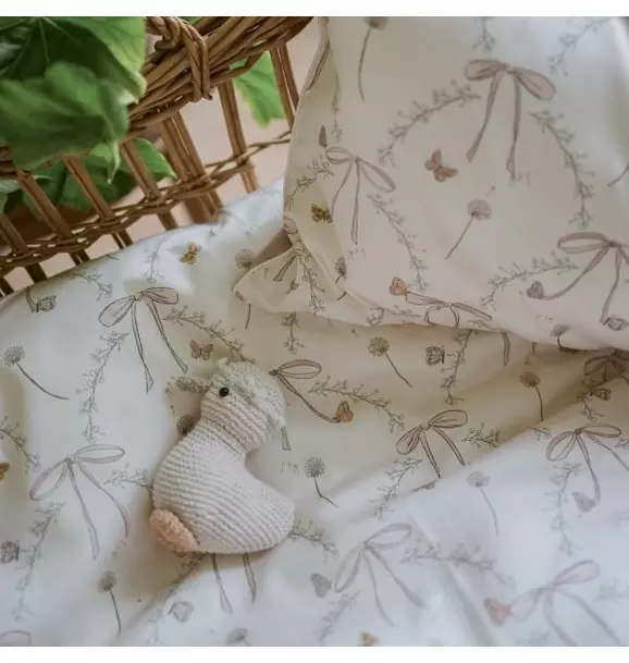 Bows & Butterfly Kisses Toddler Duvet Set - Pink