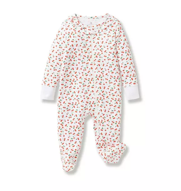 Baby Pima Romper in Cherry Orchard