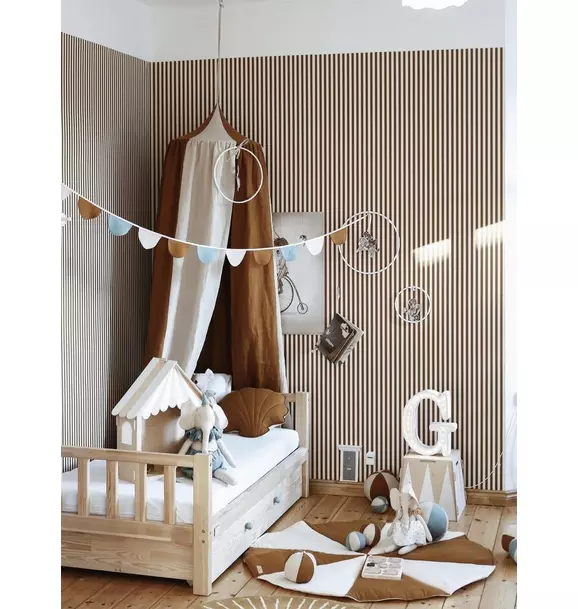 “Caramel Candy” Round Patchwork Mat