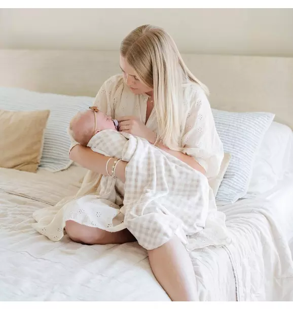 Gingham Swaddle