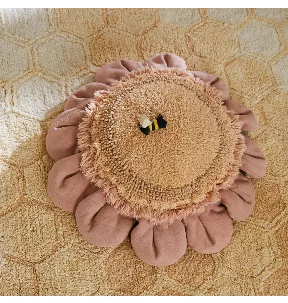 Floor Cushion Pink Daisy