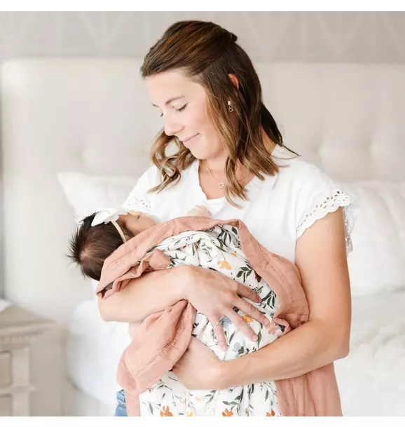 Bamboo Rayon Muslin 4-Layer Quilt Fleurs